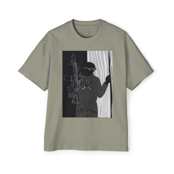 Men's Heavy Oversized Graphic Green Meanie X Tee
