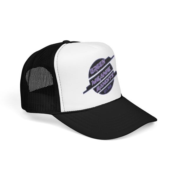 Green Meanie Bandits Brand Foam Trucker Hat with Embroidery