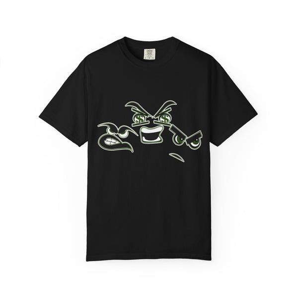 Green Meanie Bandits Facial Expressions Graphic Tee