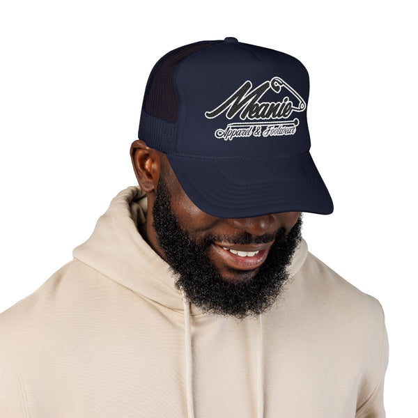 Green Meanie Brand Foam Trucker Hat with Embroidery