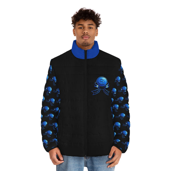 Men's BLK & ROYAL/Green Meanie Puffer Jacket
