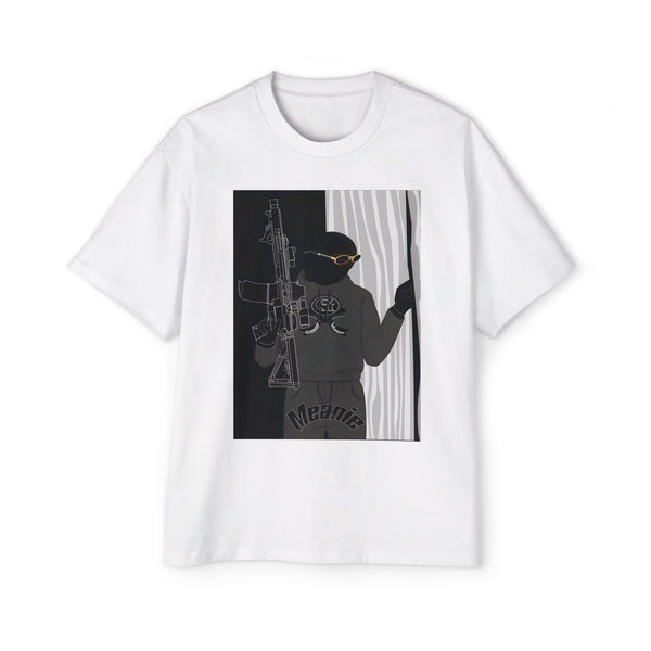 Men's Heavy Oversized Graphic Green Meanie X Tee