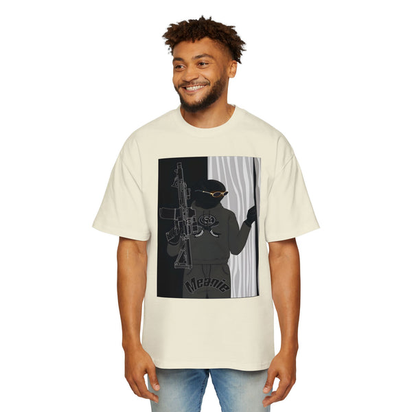 Men's Heavy Oversized Graphic Green Meanie X Tee