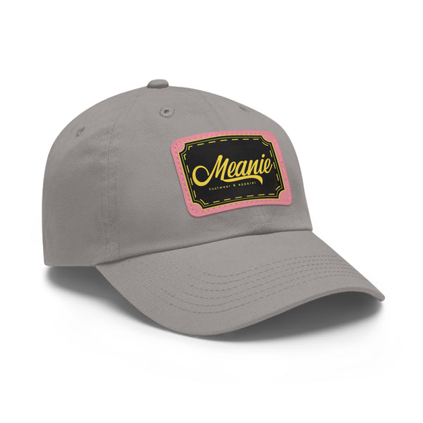 Meanie Dad Hat with Leather Patch