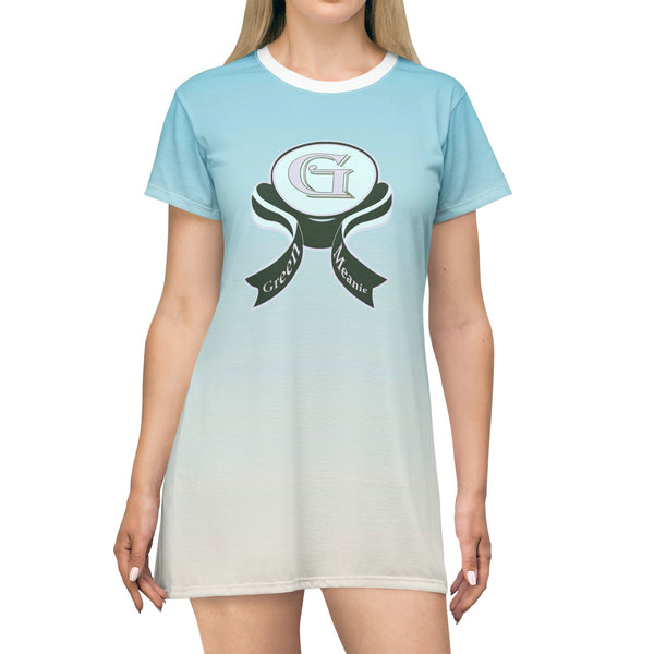 Chic Ombre Green Meanie T-Shirt dress