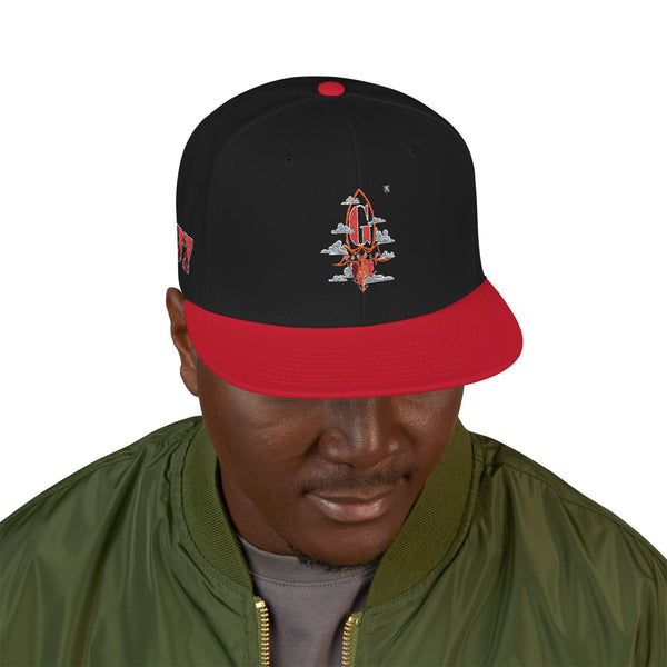 Embroidered Green Meanie G Rocket Snapback Cap
