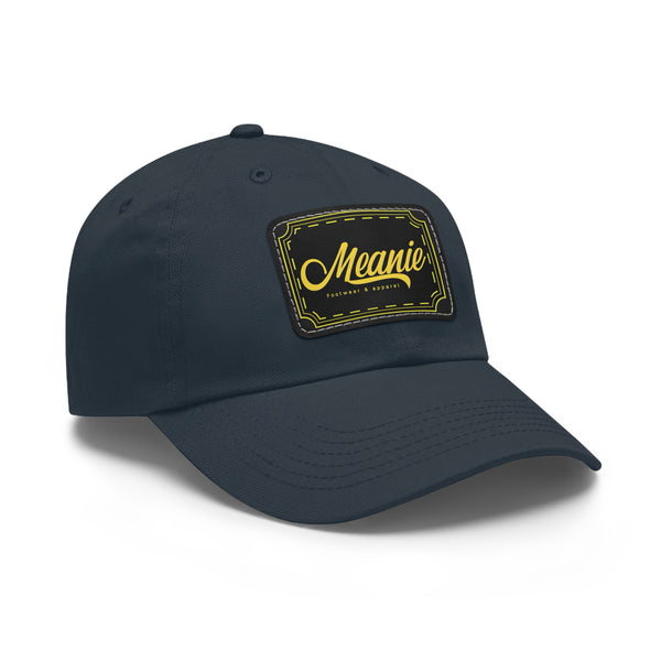 Meanie Dad Hat with Leather Patch