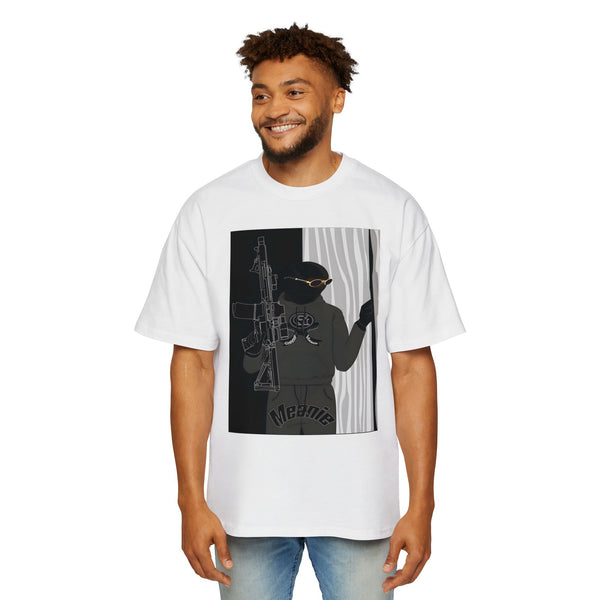 Men's Heavy Oversized Graphic Green Meanie X Tee