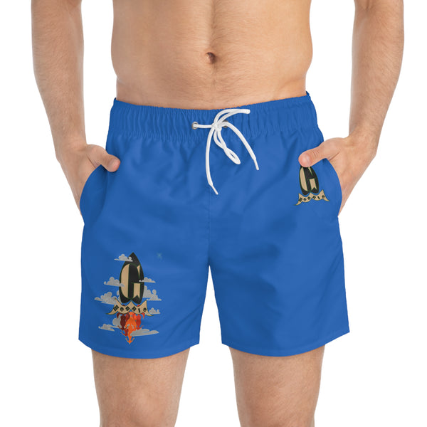 Royal Blue Green Meanie G Rocket shorts