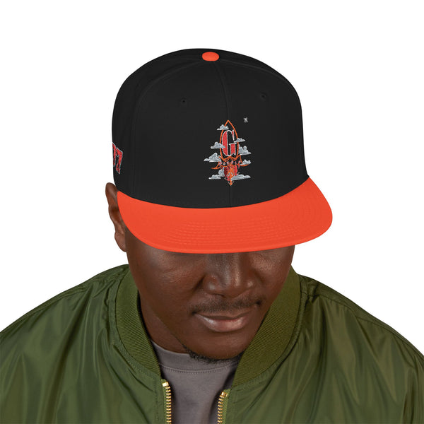 Embroidered Green Meanie G Rocket Snapback Cap