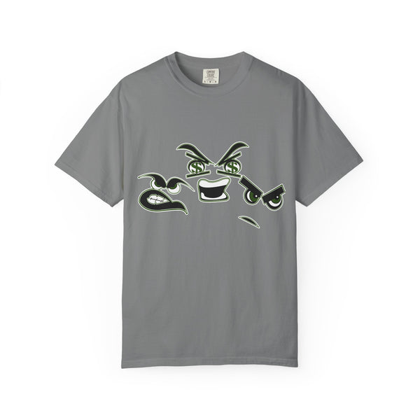 Green Meanie Bandits Facial Expressions Graphic Tee