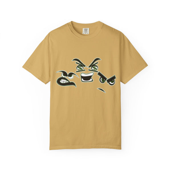 Green Meanie Bandits Facial Expressions Graphic Tee