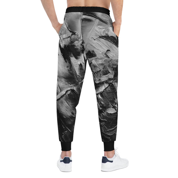 Meanie Brand Abstract Print Athletic Joggers