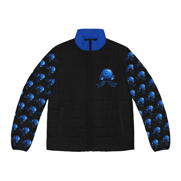 Men's BLK & ROYAL/Green Meanie Puffer Jacket