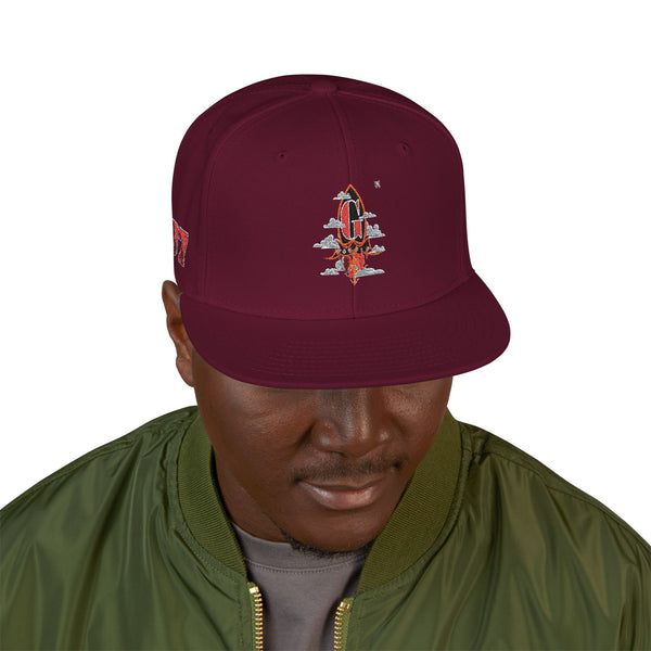 Embroidered Green Meanie G Rocket Snapback Cap