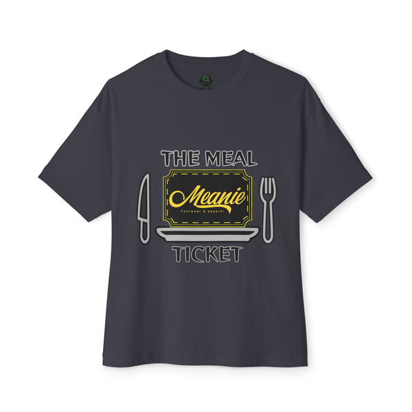 Green Meanie Meal Ticket Oversized Boxy Tee