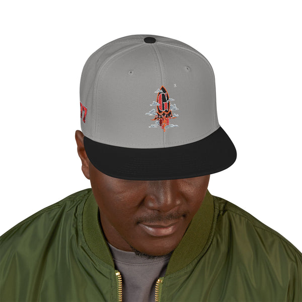 Embroidered Green Meanie G Rocket Snapback Cap