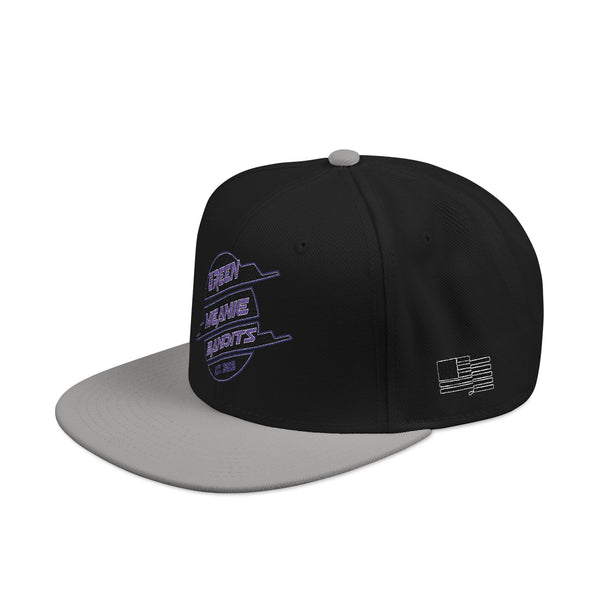Stylish Embroidered Green Meanie Bandits Snapback Cap