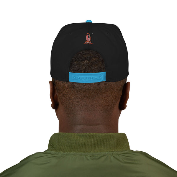 Embroidered Green Meanie G Rocket Snapback Cap