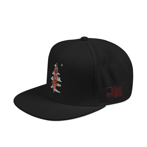 Embroidered Green Meanie G Rocket Snapback Cap
