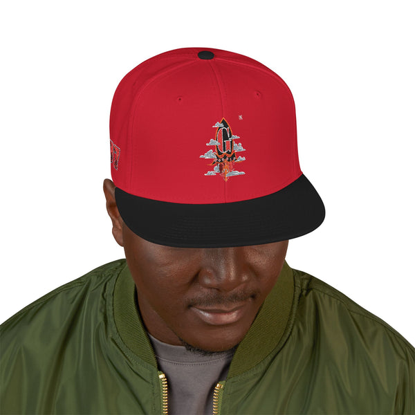 Embroidered Green Meanie G Rocket Snapback Cap