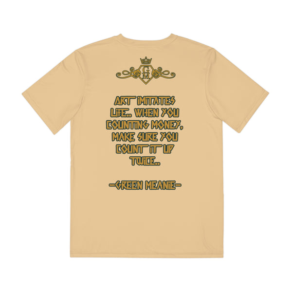 Women’s Tan Green Meanie Mona Lisa Graphic Tee