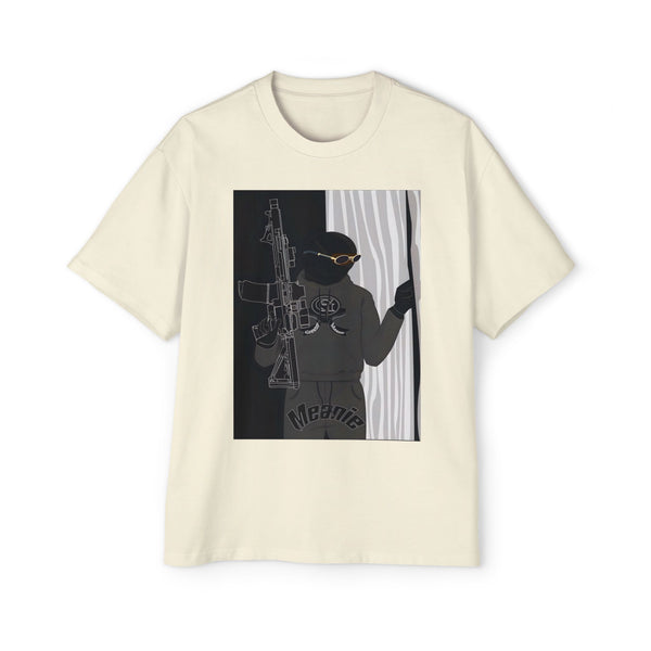 Men's Heavy Oversized Graphic Green Meanie X Tee