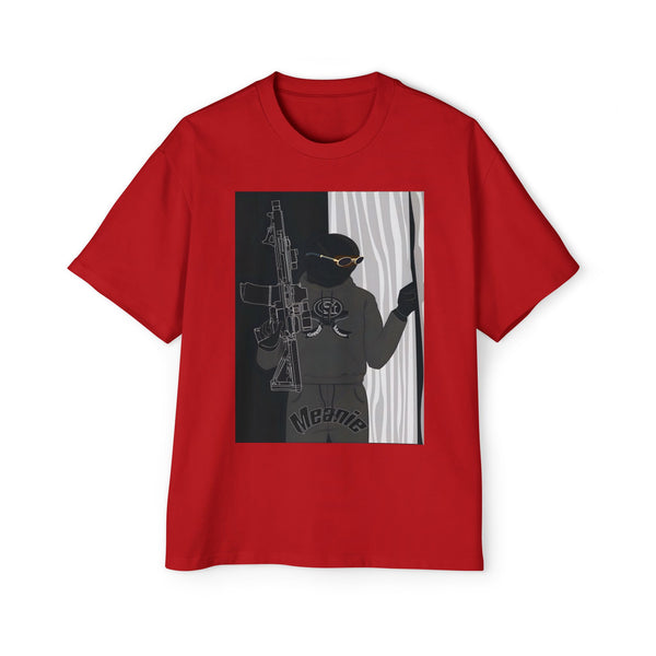 Men's Heavy Oversized Graphic Green Meanie X Tee