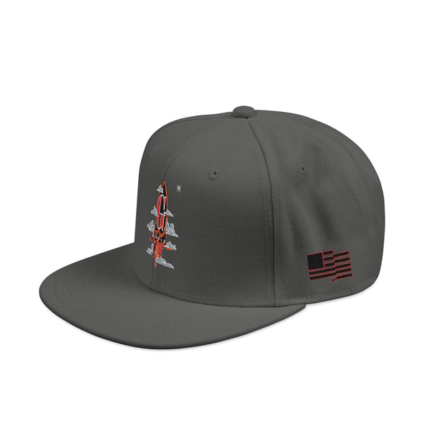 Embroidered Green Meanie G Rocket Snapback Cap