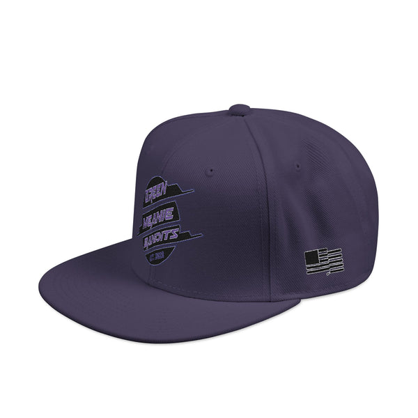 Stylish Embroidered Green Meanie Bandits Snapback Cap