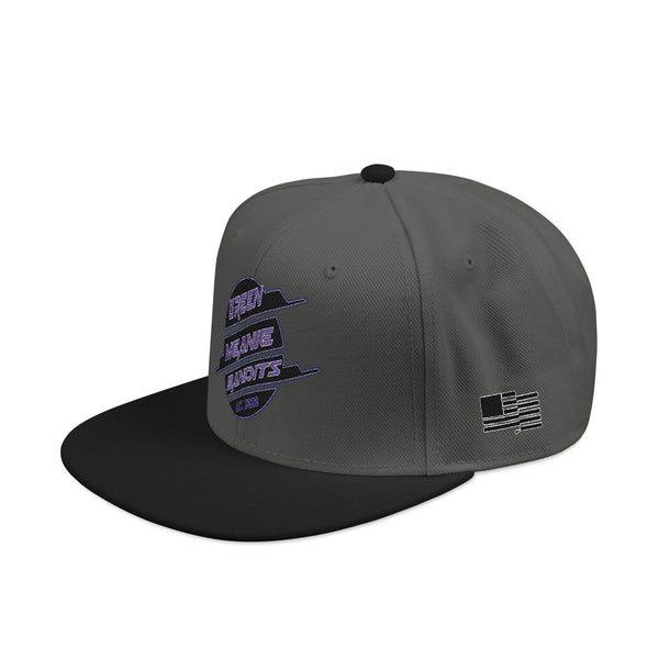 Stylish Embroidered Green Meanie Bandits Snapback Cap
