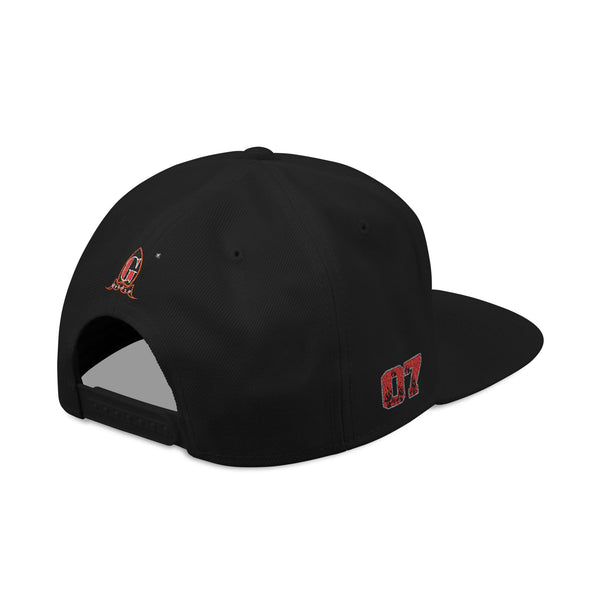 Embroidered Green Meanie G Rocket Snapback Cap