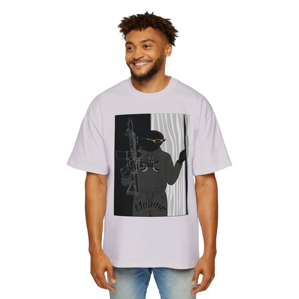 Men's Heavy Oversized Graphic Green Meanie X Tee