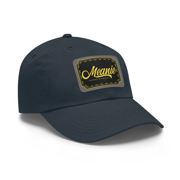 Meanie Dad Hat with Leather Patch