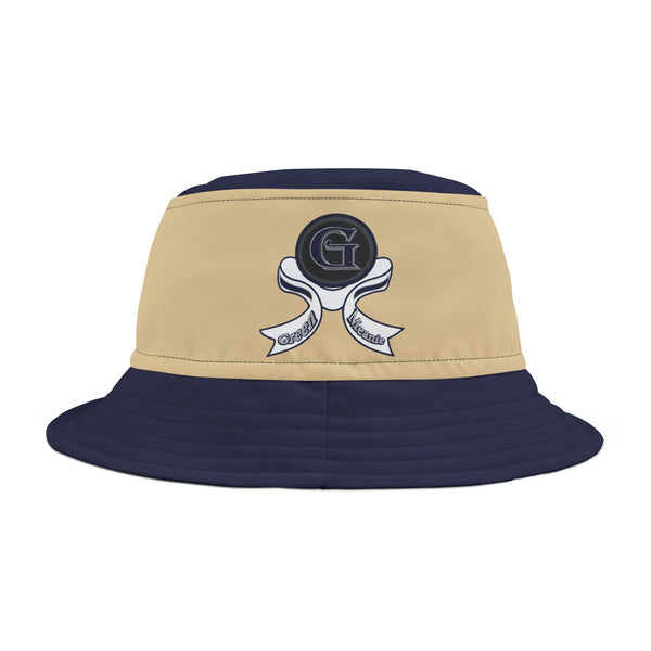 Tan & Navy blue G logo Bucket Hat