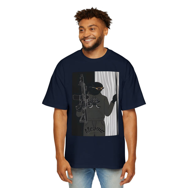 Men's Heavy Oversized Graphic Green Meanie X Tee