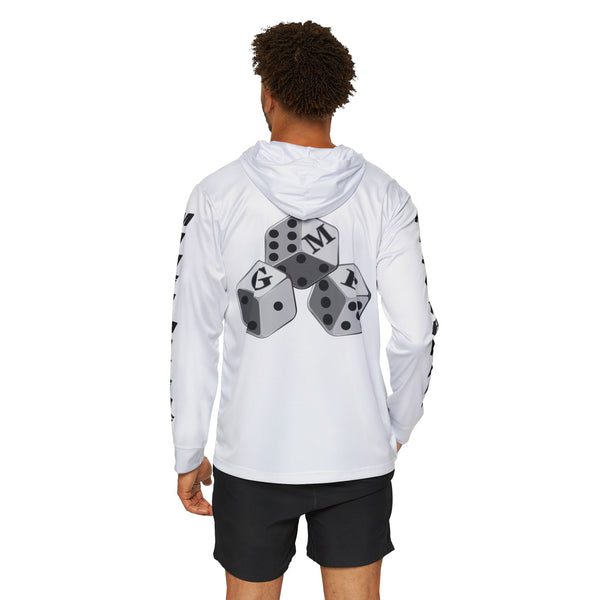 Men's White Sports GMB Brand Warmup Hoodie
