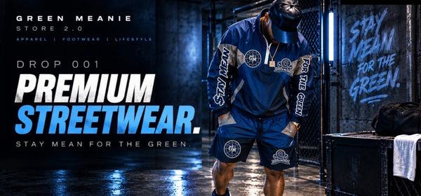 Green Meanie Premium Short Set — Navy / Gray