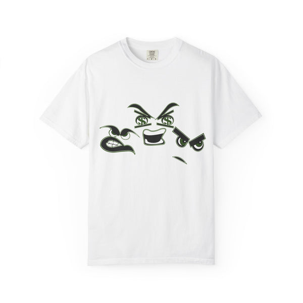 Green Meanie Bandits Facial Expressions Graphic Tee