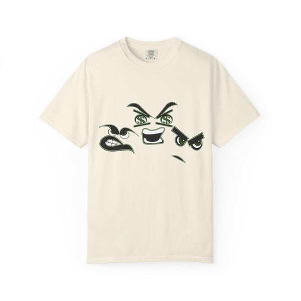 Green Meanie Bandits Facial Expressions Graphic Tee