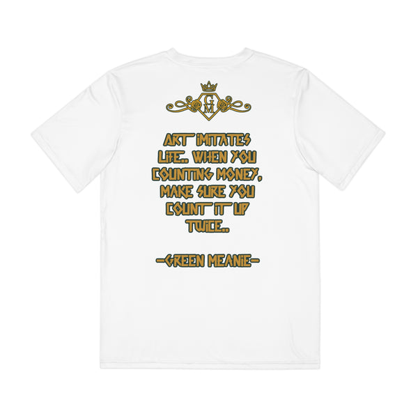 Women’s White Green Meanie Mona Lisa Graphic Tee