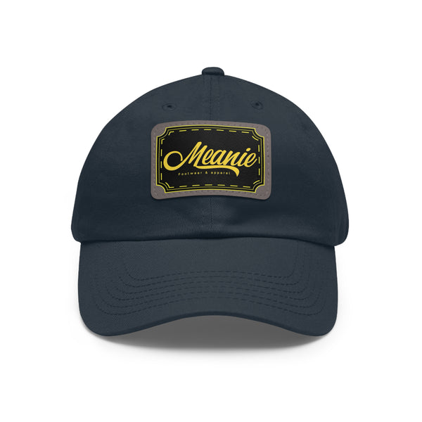 Meanie Dad Hat with Leather Patch