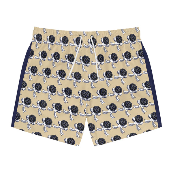 Navy blue Green Meanie G logo print shorts
