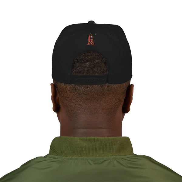 Embroidered Green Meanie G Rocket Snapback Cap