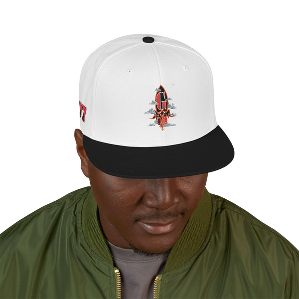 Embroidered Green Meanie G Rocket Snapback Cap