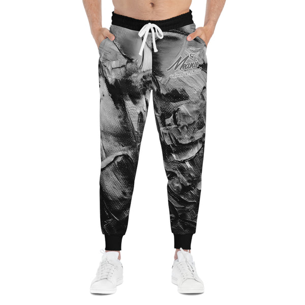 Meanie Brand Abstract Print Athletic Joggers
