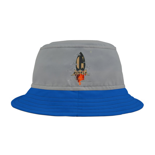 Grey & Royal blue G Rocket Take Off Bucket Hat