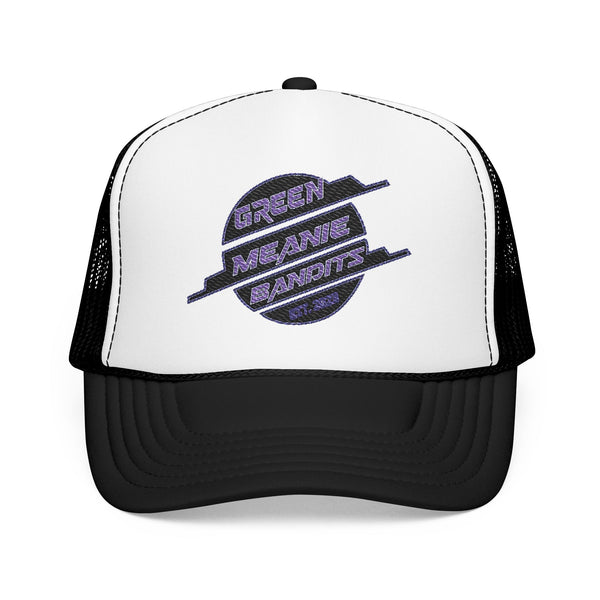Green Meanie Bandits Brand Foam Trucker Hat with Embroidery