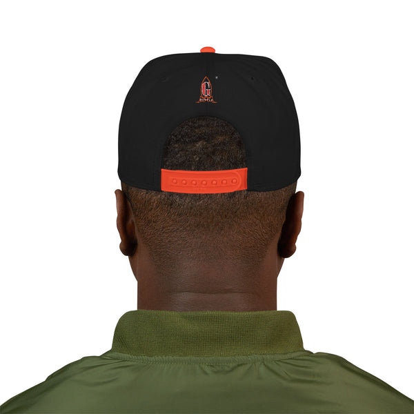 Embroidered Green Meanie G Rocket Snapback Cap