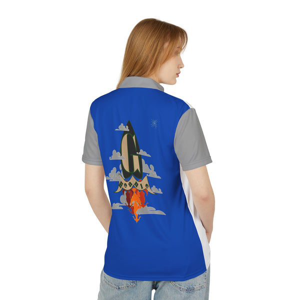 Grey&White Men’s Green Meanie Rocket Polo Shirt